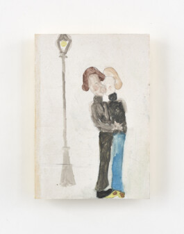  Build me a wardrobe, and I will marry you, 2024. Graphite, gesso and watercolour on foam board, 25.5 × 18 × 2.5 cm