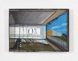  Nothing Left, 2022. Acrylic on hardboard, 41 × 55 cm