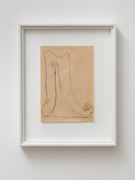  junger Mann II, 2019. Charcoal on paper, 29.7 × 21 cm, framed: 44 × 34 cm